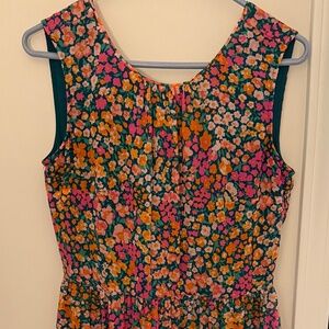 J. Crew Floral Midi Dress Size XS